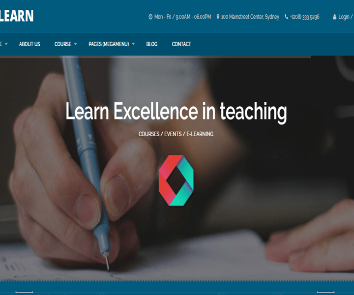 Education LMS Website Preview