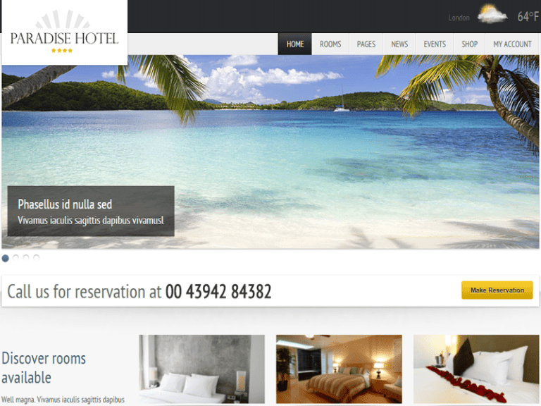 Hotel Booking Website Design