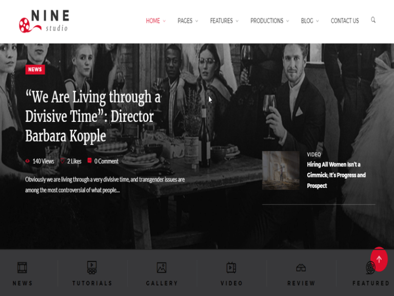 Film Art Media Studio Website Design