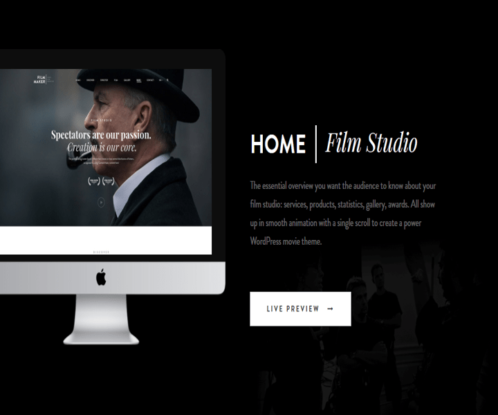 Film Studio Website Design