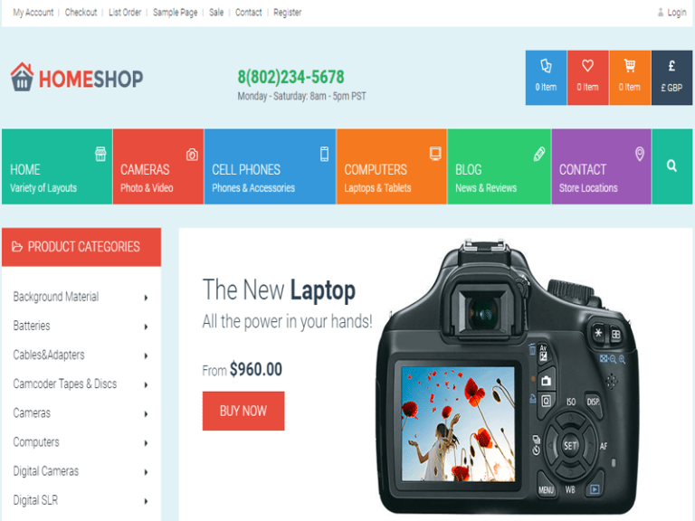 eCommerce Shop Website Design