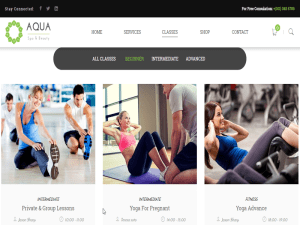 Health Fitness Center Website Design