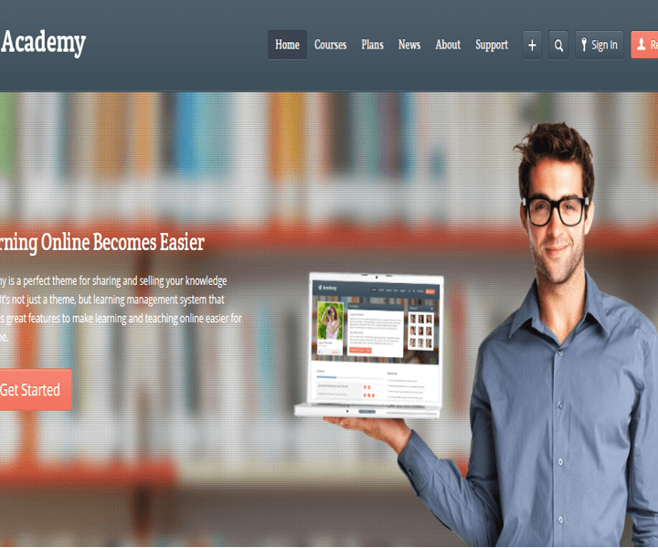 Online Academy Website