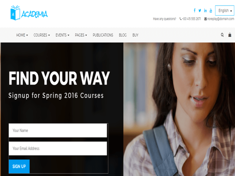 Online Courses LMS Website Design