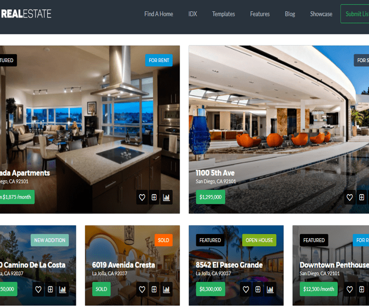 Real Estate Management Portal Property Website