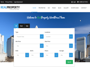 Real Estate Website Example