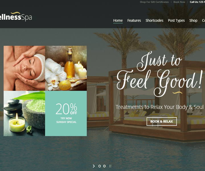 Premium Website Example for a Spa Wellness Center