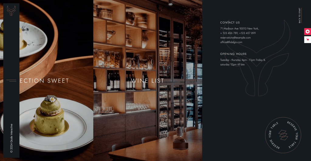restaurant cafe website design and development project by vSolz Software Company