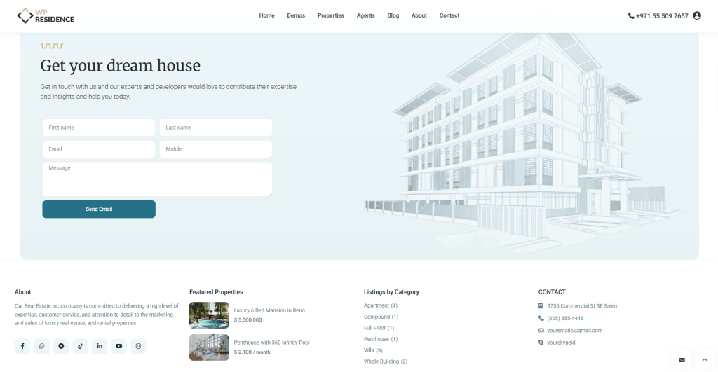 Real estate website Project Portfolio